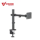 VESA 100x100 Adjustable 13" - 27" Size Dual Desk Clamp Monitor Arms
