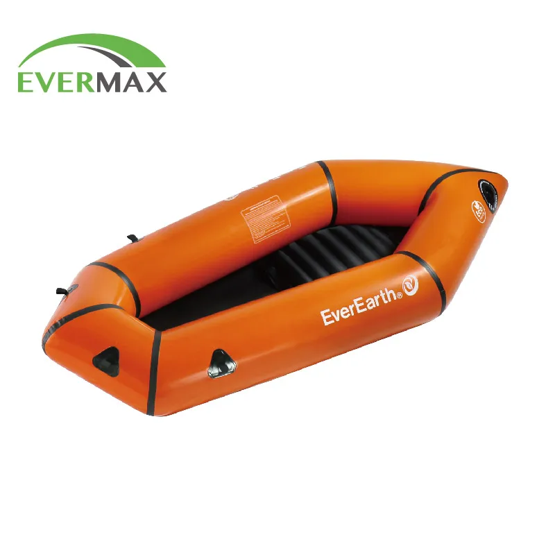 

EverEarth top sale ultralight TPU 1-Person folding kayak, inflatable floating kayak, rafting boat Adventure Rafting, Orange