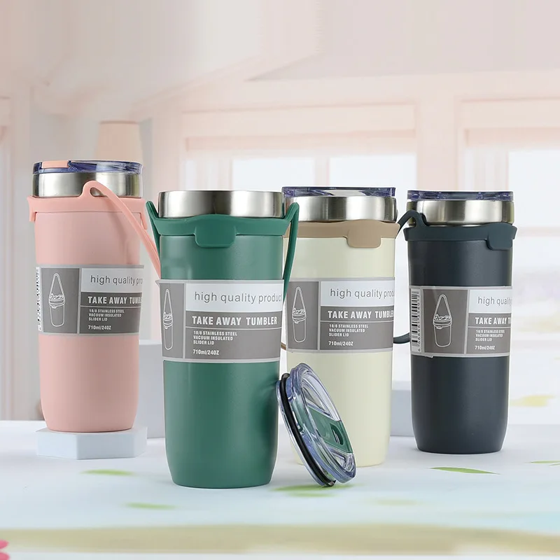 Yeway New Arrival Wholesale Stainless Steel Travel Tumbler Vacuum Insulated Modern Curve Mug With Silicone Holder Strap Handle, Black /white/ red / blue / green
Yeway New Arrival Wholesale Stainless Steel Travel Tumbler Vacuum Insulated Modern Curve Mug With Silicone Holder Strap Handle, Black /white/ red / blue / green