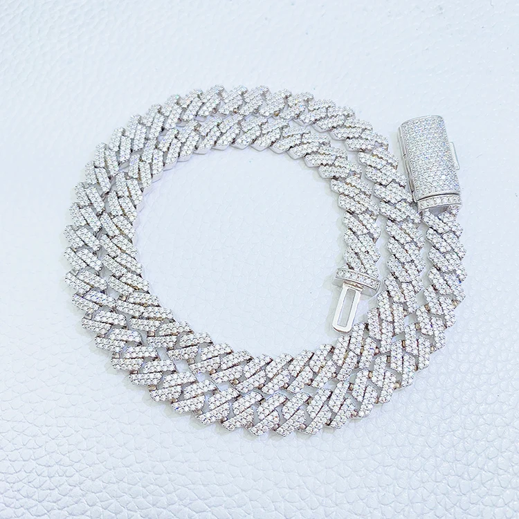 G2194 Wholesale Collier Pulsera Cubana 925 Sterling Silver 8MM Moissanite Cuban Link Fine Jewelry Bracelet Necklace
G2194 Wholesale Collier Pulsera Cubana 925 Sterling Silver 8MM Moissanite Cuban Link Fine Jewelry Bracelet Necklace