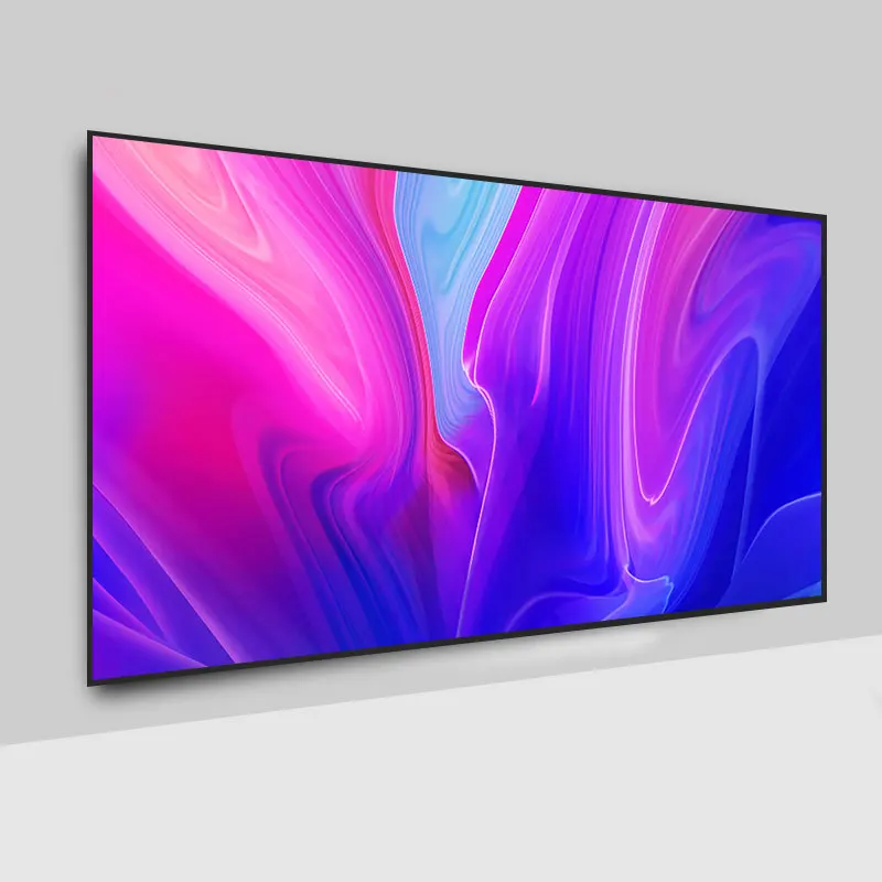 100'' high quality 4k pet crystal ultra short-throw fixed frame narrow projector screen anti-light projection screen
100'' high quality 4k pet crystal ultra short-throw fixed frame narrow projector screen anti-light projection screen