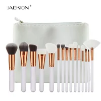 Portable 15 pcs white wood handle synthetic hair makeup brush set private label logo custom with pu zipper case
Portable 15 pcs white wood handle synthetic hair makeup brush set private label logo custom with pu zipper case