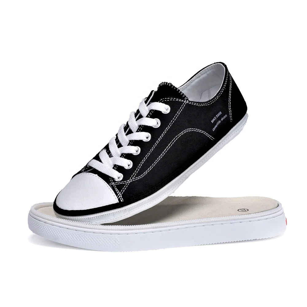 Lace Up Custom Stylist Unisex Breathable Sneakers Convertible Zipper Casual Shoes Low Top Latest Canvas Shoe for men
Lace Up Custom Stylist Unisex Breathable Sneakers Convertible Zipper Casual Shoes Low Top Latest Canvas Shoe for men