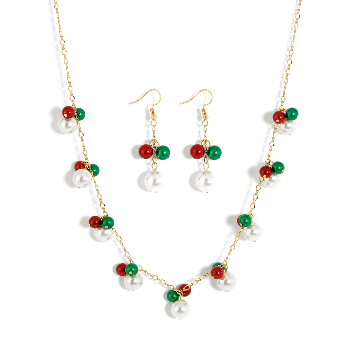 Fashion jewelry jewelry sets Christmas color samoa pearl necklace earrings set for women party jewelry wholesale
Fashion jewelry jewelry sets Christmas color samoa pearl necklace earrings set for women party jewelry wholesale