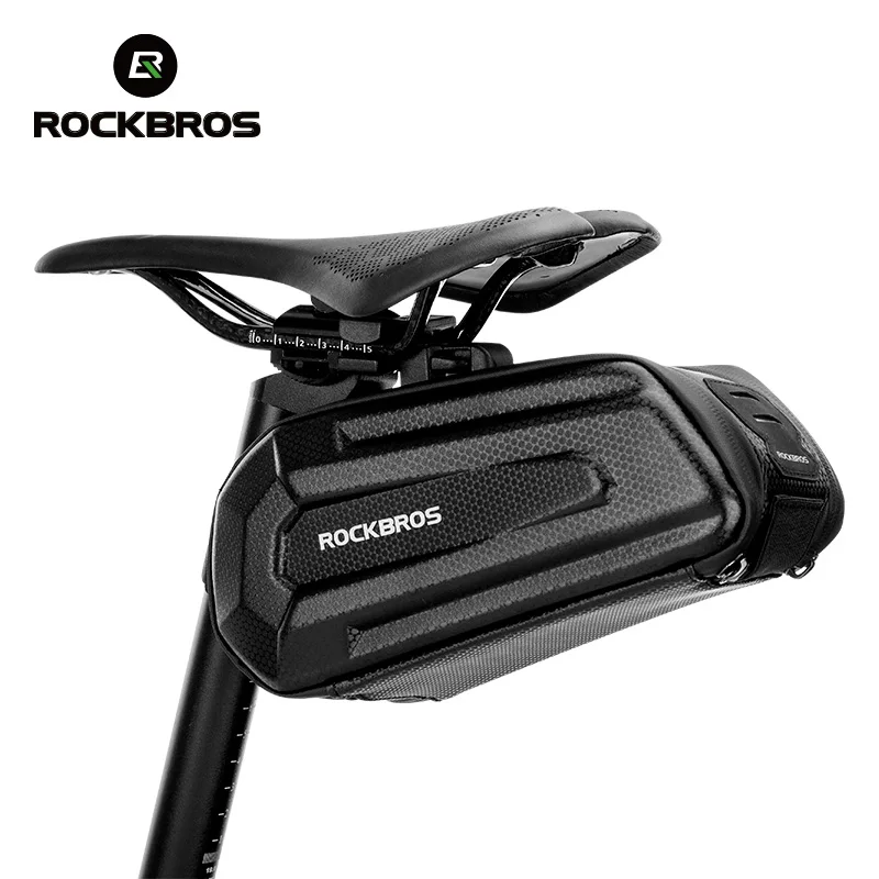 ROCKBROS Waterproof Large Capacity Bicycle Saddle Bag Double Zipper Shockproof Seat Post Rear Bike Bag Accessories, Black
ROCKBROS Waterproof Large Capacity Bicycle Saddle Bag Double Zipper Shockproof Seat Post Rear Bike Bag Accessories, Black