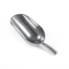 custom kitchen tool metal aluminum coffee dry food snow small shovel ice cube scoop for bar