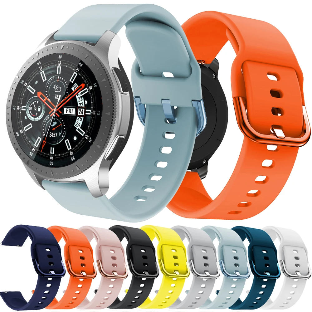 Hot sells 20mm 22mm Soft Rubber Silicone Watch Band Strap for Samsung Galaxy Watch Active / Active 2 with Colored Buckle
Hot sells 20mm 22mm Soft Rubber Silicone Watch Band Strap for Samsung Galaxy Watch Active / Active 2 with Colored Buckle