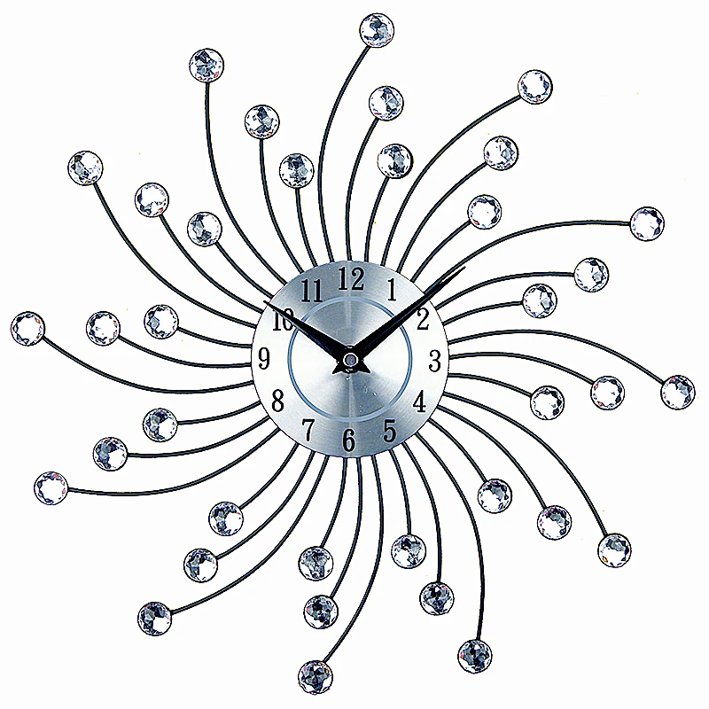 Crystal Diamond Wall Clock Luxury Wall Watch 3D Home Decor Sheet Creative CLOCKS Wall Quartz Art Living Room Single Face 9 Mm
Crystal Diamond Wall Clock Luxury Wall Watch 3D Home Decor Sheet Creative CLOCKS Wall Quartz Art Living Room Single Face 9 Mm