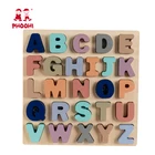 Educational Baby Play Capital Letter Game Toy children Wooden Alphabet Puzzle For kids