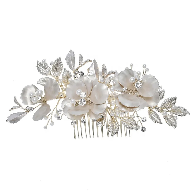 Wholesale Hair Accessories Pearl Wedding Hair Comb Bridal Rhinestones Flower Hair Accessories For Women
Wholesale Hair Accessories Pearl Wedding Hair Comb Bridal Rhinestones Flower Hair Accessories For Women