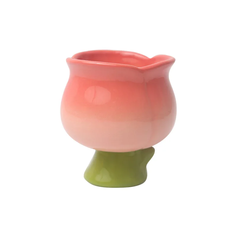 TOP Selling European Cute Tulip 300ml Hand Paint Ceramic Ice Cream Cups With Irregular Hand-Shaped Flowers
TOP Selling European Cute Tulip 300ml Hand Paint Ceramic Ice Cream Cups With Irregular Hand-Shaped Flowers