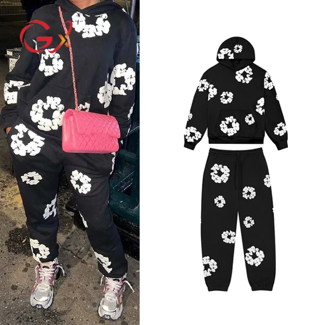 GX7285 Autumn Elegant Casual Tracksuit Hooded Flower Printed Sweatshirt and Pant Women 2 Piece Set
GX7285 Autumn Elegant Casual Tracksuit Hooded Flower Printed Sweatshirt and Pant Women 2 Piece Set