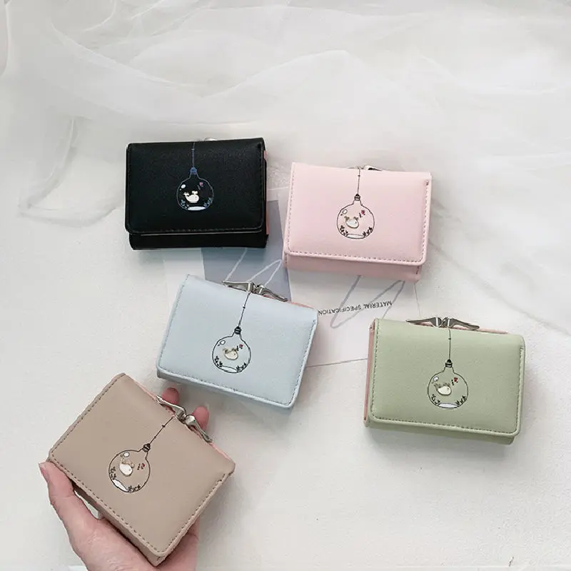 Wholesale mini short PU PVC three layers Cartoon Suitable wallet Coin Tri-Fold Coin Purse
Wholesale mini short PU PVC three layers Cartoon Suitable wallet Coin Tri-Fold Coin Purse