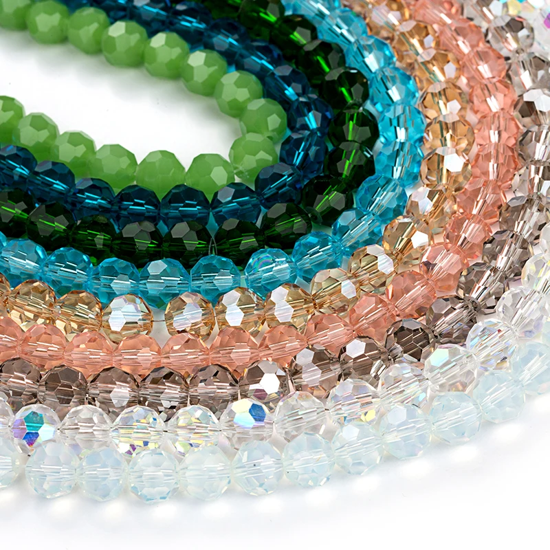 Shiny Colorful Round Faceted Crystal Glass Beads for Making Jewelry Diy Beads Spacer Glass Beads
Shiny Colorful Round Faceted Crystal Glass Beads for Making Jewelry Diy Beads Spacer Glass Beads