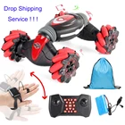 RC 2.4ghz 4wd Hand Watch Remote Control Drifting Twist Gesture Sensor Climbing Stunt Toy Car