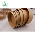 OEM environment-friendly reusable disposable kraft paper salad bowl kraft