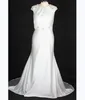 Elegant Wedding Dress Custom Mermaid Beaded Satin Sheath Wedding Dress