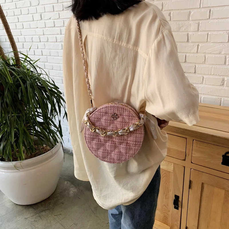 ST-0448 Fashion One Shoulder Inclined Woolen Cloth Bag, Spring, Summer, Joker Chain Purse Round Popular Handbag, Multi color
ST-0448 Fashion One Shoulder Inclined Woolen Cloth Bag, Spring, Summer, Joker Chain Purse Round Popular Handbag, Multi color