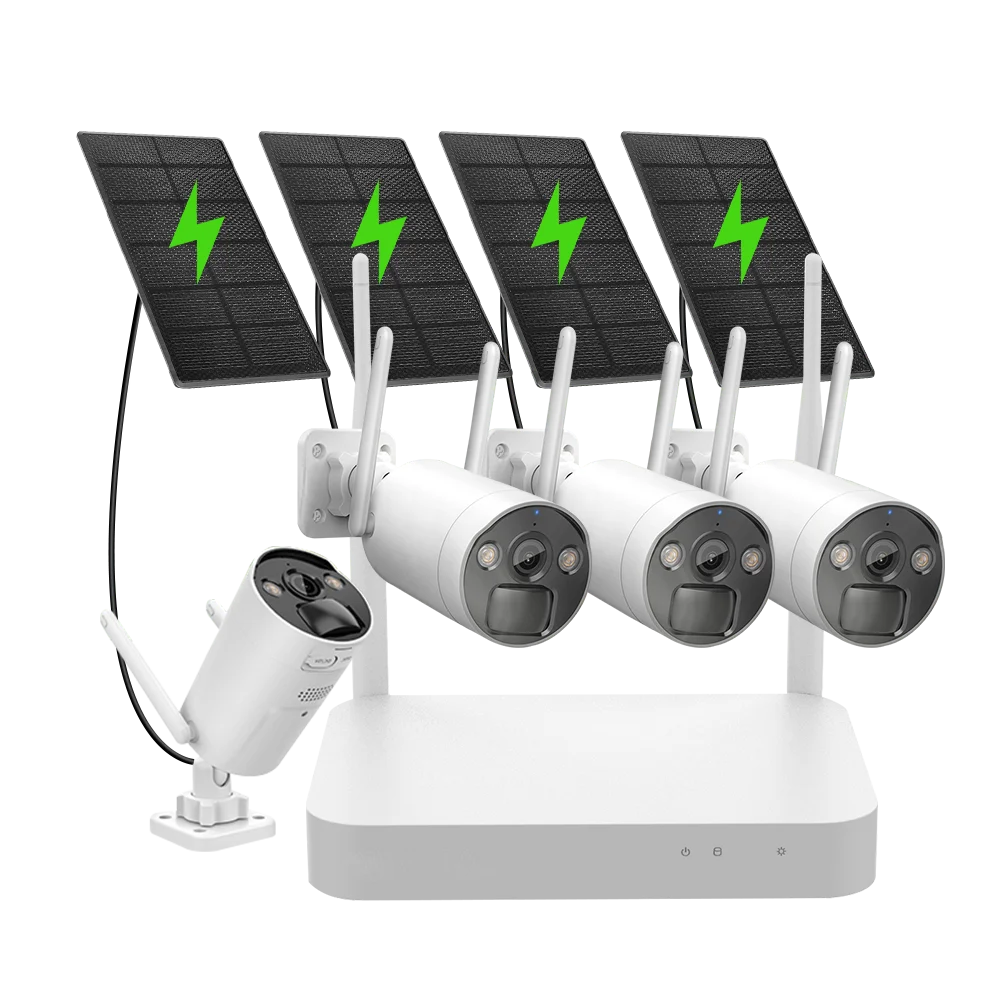 Solar Camera System 4 Pcs 3mp Solar Camera With Solar Panels Video Surveillance Cameras With Wifi Security Wireless Outdoor
Solar Camera System 4 Pcs 3mp Solar Camera With Solar Panels Video Surveillance Cameras With Wifi Security Wireless Outdoor