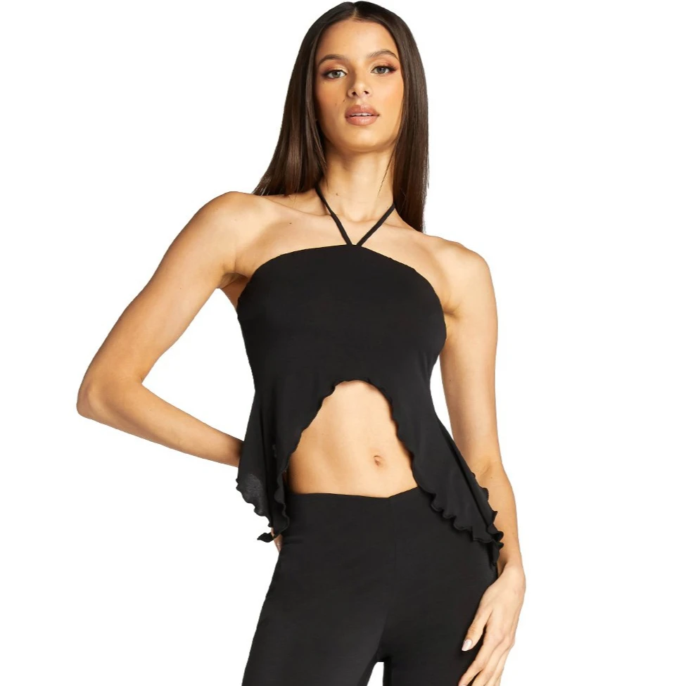 2021 Ready To Ship Hot Sale Summer Halter Neck Knitted Slim Backless Tube Sleeveless Sexy Top, Black
2021 Ready To Ship Hot Sale Summer Halter Neck Knitted Slim Backless Tube Sleeveless Sexy Top, Black