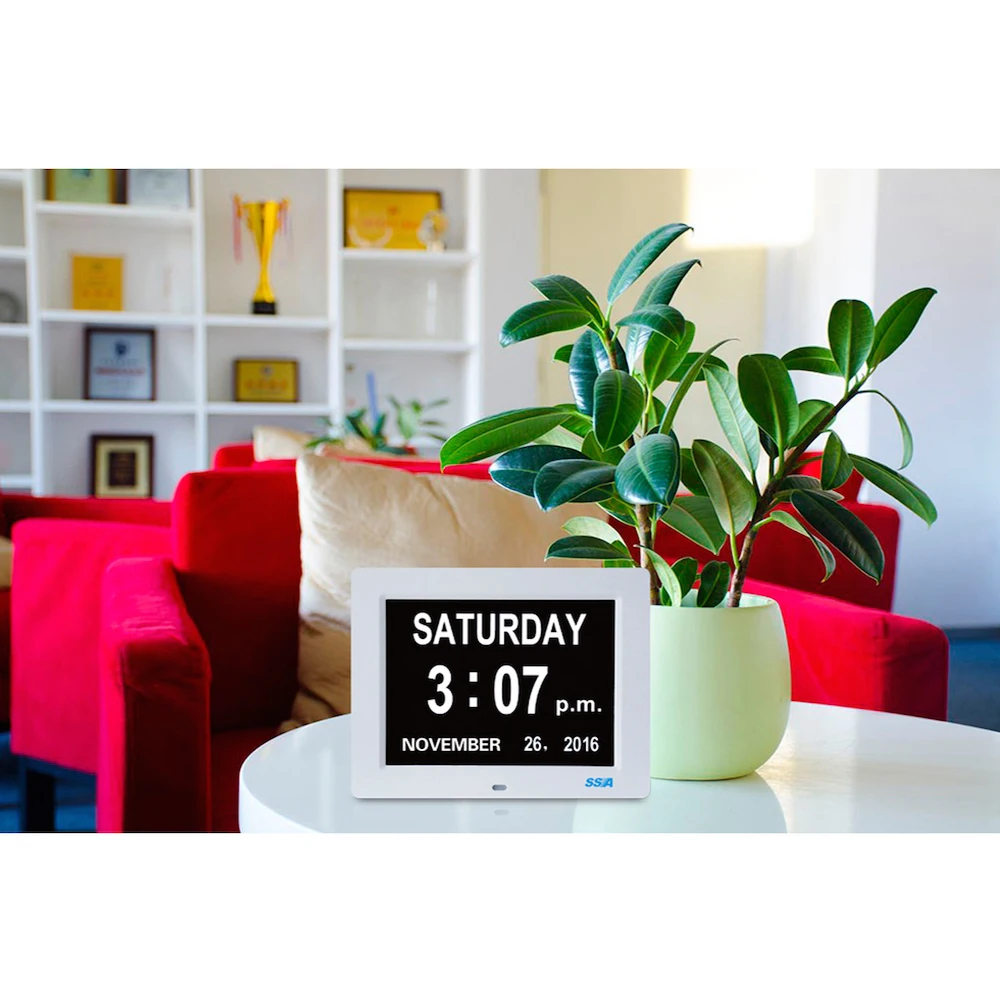 digital calendar clock for elderly Day Clock Extra Large Impaired Vision Digital Clock with Battery Backup and 5 Alarm Options
digital calendar clock for elderly Day Clock Extra Large Impaired Vision Digital Clock with Battery Backup and 5 Alarm Options