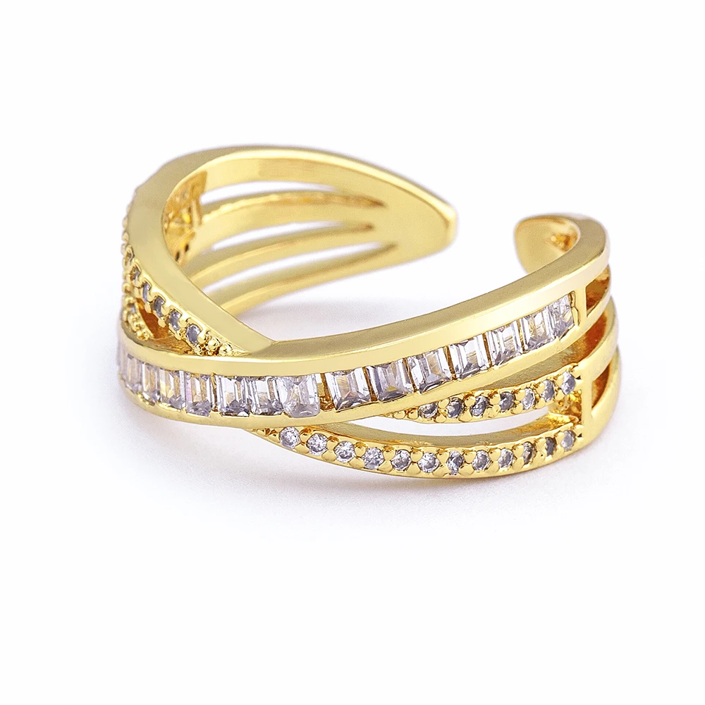 Classic Cross X Shape Full Rhinestone Crystal Paved Rings Elegant Simple Gold Plated Open Adjustable Rings Wedding Jewelry
Classic Cross X Shape Full Rhinestone Crystal Paved Rings Elegant Simple Gold Plated Open Adjustable Rings Wedding Jewelry