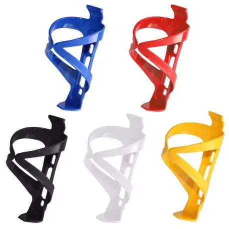 

MTB Plastic Durable Bottle Holder Bike Bottle Holder Bicycle Cycling Mountain Road Bike Water Bottle Holder Cages Rack Mount, White/yellow/red/blue/black