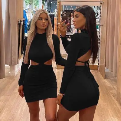 F41167A 2021 New Sexy Solid Color Bright Face Bare Back Hollow Out Strap Waist Dresses Women Woman Fall Dress, As picture
F41167A 2021 New Sexy Solid Color Bright Face Bare Back Hollow Out Strap Waist Dresses Women Woman Fall Dress, As picture