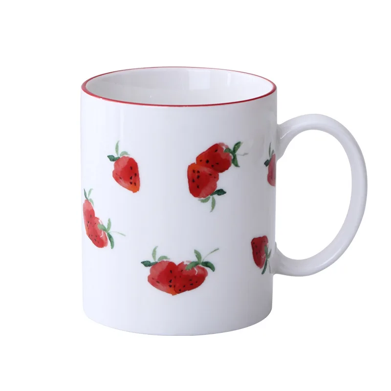 Wholesale Light Luxury Mixing Red White Ceramic Coffee Milk Tea Cup MugWith Paint Red Fruit Meat Color Like
Wholesale Light Luxury Mixing Red White Ceramic Coffee Milk Tea Cup MugWith Paint Red Fruit Meat Color Like