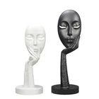 Cartoon creative home character thinker custom Human face decoration living room study crafts gifts resin crafts
