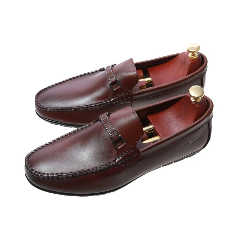 Factory wholesale High quality casual leather driving flat loafer shoes for men, Black
Factory wholesale High quality casual leather driving flat loafer shoes for men, Black