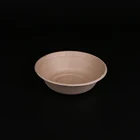 White 680ml Round Food Packaging Bagasse Disposable Paper Soup Bowls