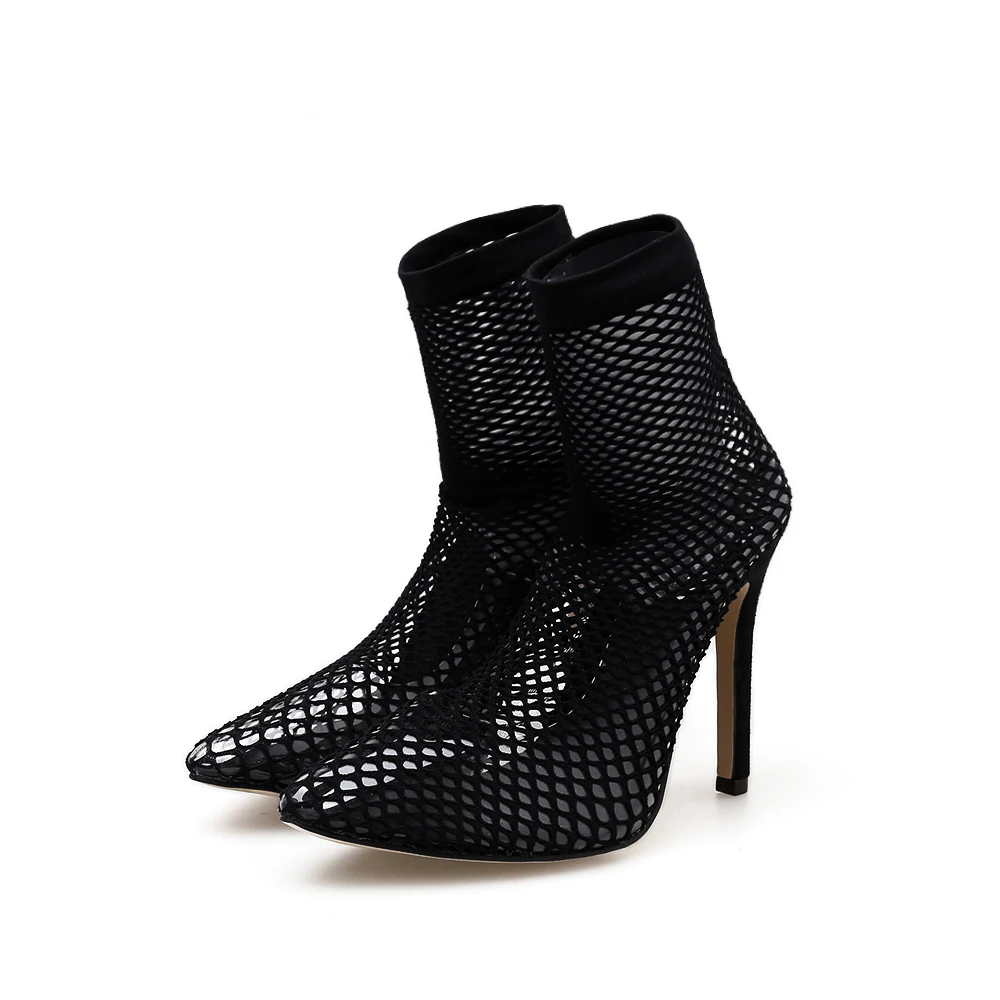 Brans Designer woman heel boots pointed toe Mesh stilettos high heels 11cm sexy ladies pumps big size 35-42 black
Brans Designer woman heel boots pointed toe Mesh stilettos high heels 11cm sexy ladies pumps big size 35-42 black