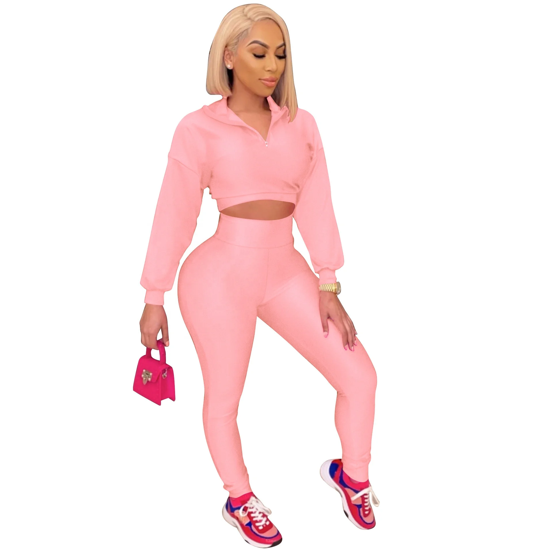 Trendy Stylish Fall Buttocks Fitness Pants Navel Hoodie Sexy 2 Piece Set Women
Trendy Stylish Fall Buttocks Fitness Pants Navel Hoodie Sexy 2 Piece Set Women