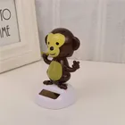 Solar Toy Solar Powered Dancing Monkey Toy Auto Car Decoration