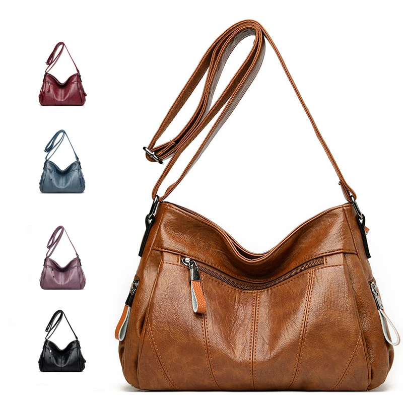 

korean sac de lux femm en cuir decontract soft luxury trendy shoulder bag for women beautiful tote bags with custom printing, As image