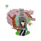 Best manufacturing stained glass metal hard enamel pin on pin