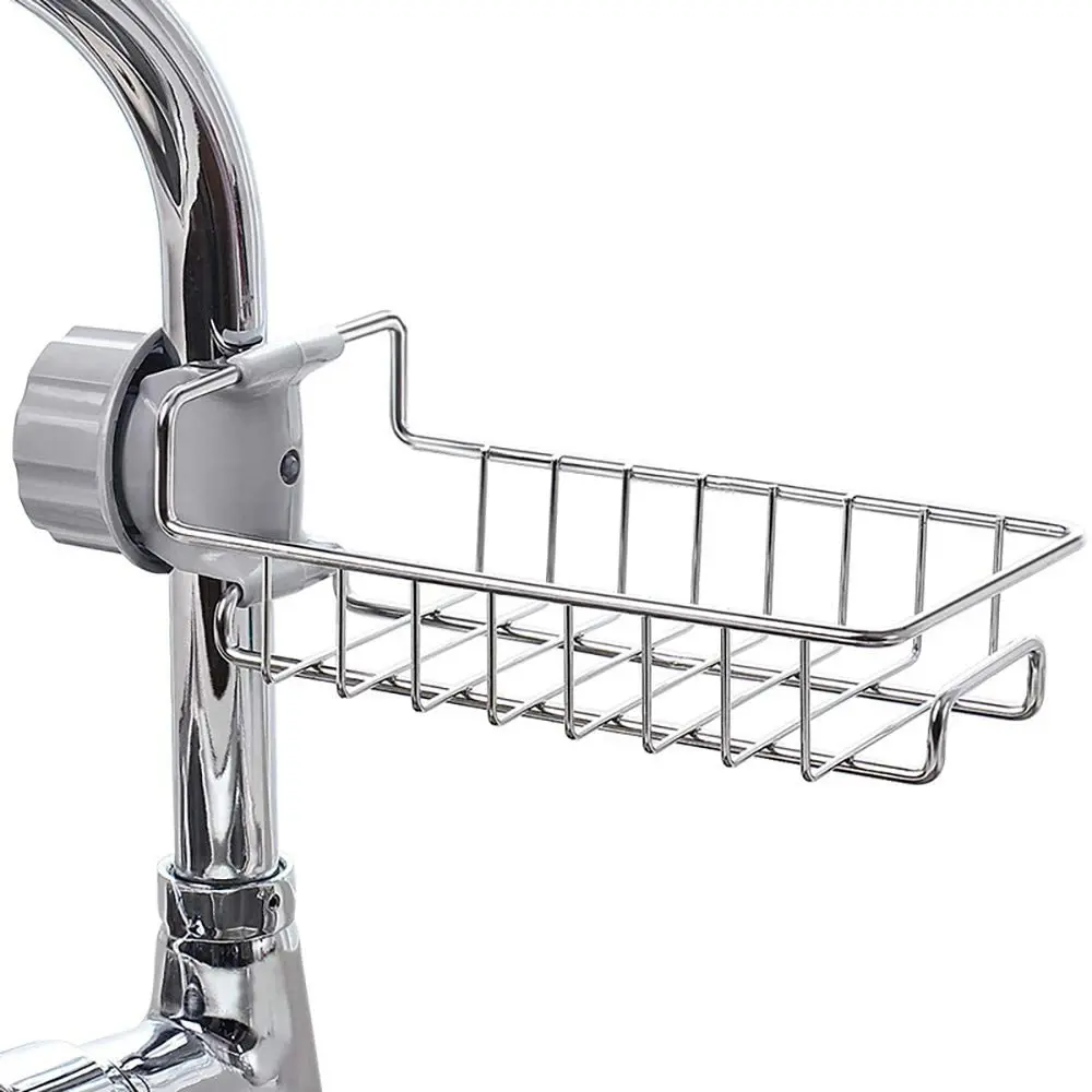 Kitchen Faucet Sponge Holder Stainless Steel Storage Rack Hanging Sink Caddy Organizer for Scrubbers Faucet Drain Rack, Black, silver
Kitchen Faucet Sponge Holder Stainless Steel Storage Rack Hanging Sink Caddy Organizer for Scrubbers Faucet Drain Rack, Black, silver