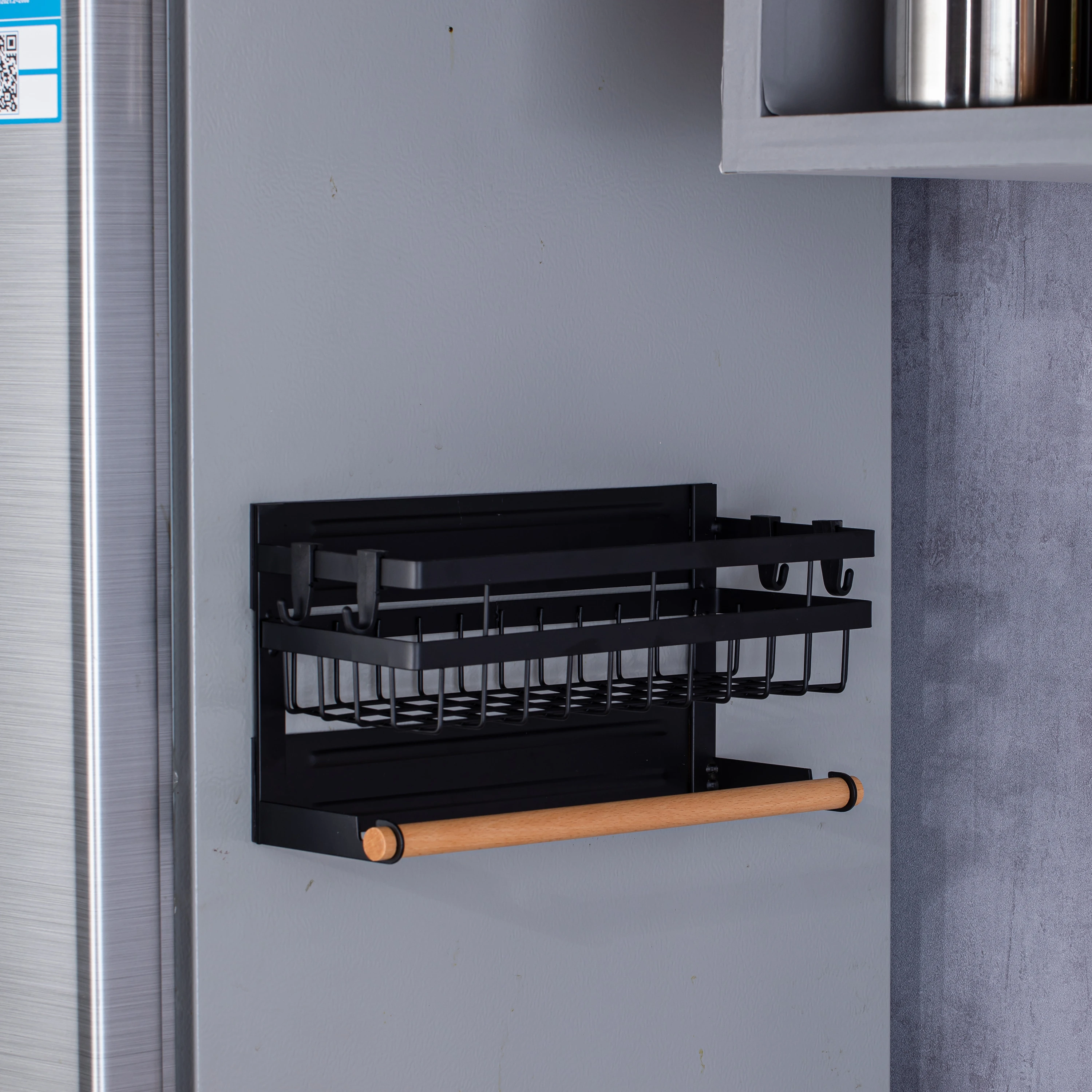Magnetic storage Rack, Fridge Organizer Shelf, Side Wall Refrigerator Storage for Utensils or Plates, Customized
Magnetic storage Rack, Fridge Organizer Shelf, Side Wall Refrigerator Storage for Utensils or Plates, Customized