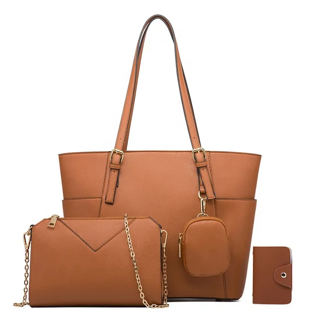2021 Hot Sale Custom Logo Ladies Handbag 4 Pieces Set With Women's Leather Purse, White, red, black, gold, brown
2021 Hot Sale Custom Logo Ladies Handbag 4 Pieces Set With Women's Leather Purse, White, red, black, gold, brown
