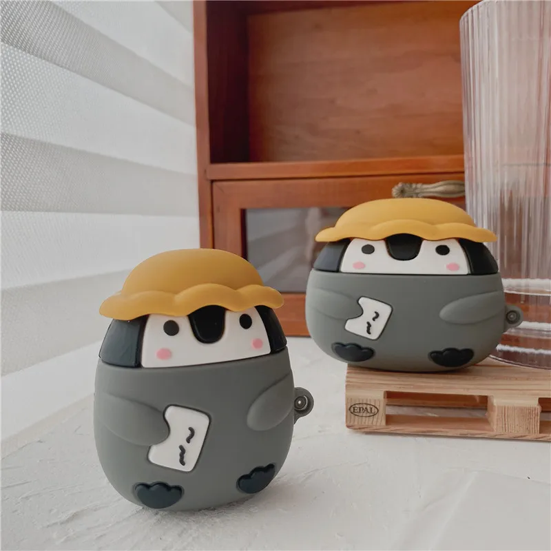 3D Cute Penguin Shockproof Silicone Protective Case Cover For Apple Airpods 1 2 For Air pods Pro
3D Cute Penguin Shockproof Silicone Protective Case Cover For Apple Airpods 1 2 For Air pods Pro
