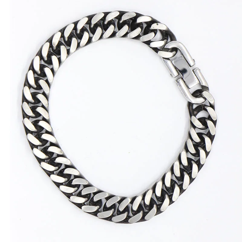 Stainless Steel Link 2020 New Design Gentleman Anti Silver Top Quality Brush Braid Retro Chain Men Bracelet
Stainless Steel Link 2020 New Design Gentleman Anti Silver Top Quality Brush Braid Retro Chain Men Bracelet