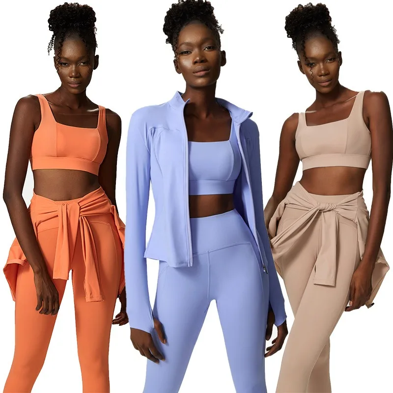Yoga clothing sets female skin-friendly yoga clothes three sets of large size sports and fitness clothing sets
Yoga clothing sets female skin-friendly yoga clothes three sets of large size sports and fitness clothing sets