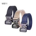 Men's Nylon Fabric Belt Military Tactical Combat Cobra Buckle Belt Hunting Hiking Sports Waistbelt