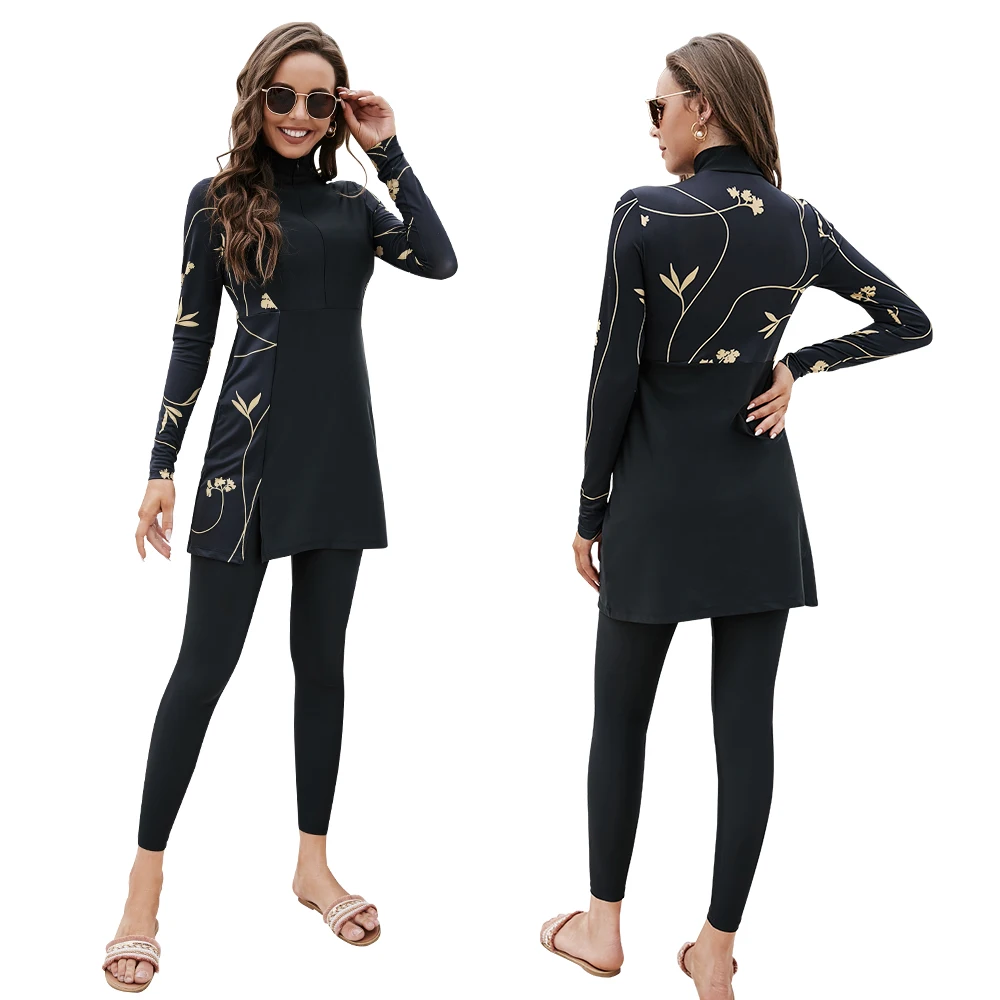 Muslim Swimwear Women Modest Hijab Long Sleeves Sport Swimsuit Islamic muslim Bikinis Wear Bathing Suit
Muslim Swimwear Women Modest Hijab Long Sleeves Sport Swimsuit Islamic muslim Bikinis Wear Bathing Suit