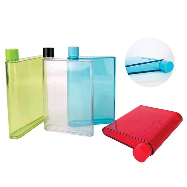Promotional products Customized logo Portable Plastic Notebook bottle 420ml Square Flat Water Bottle, Black/gery/brown/pink/green/blue
Promotional products Customized logo Portable Plastic Notebook bottle 420ml Square Flat Water Bottle, Black/gery/brown/pink/green/blue