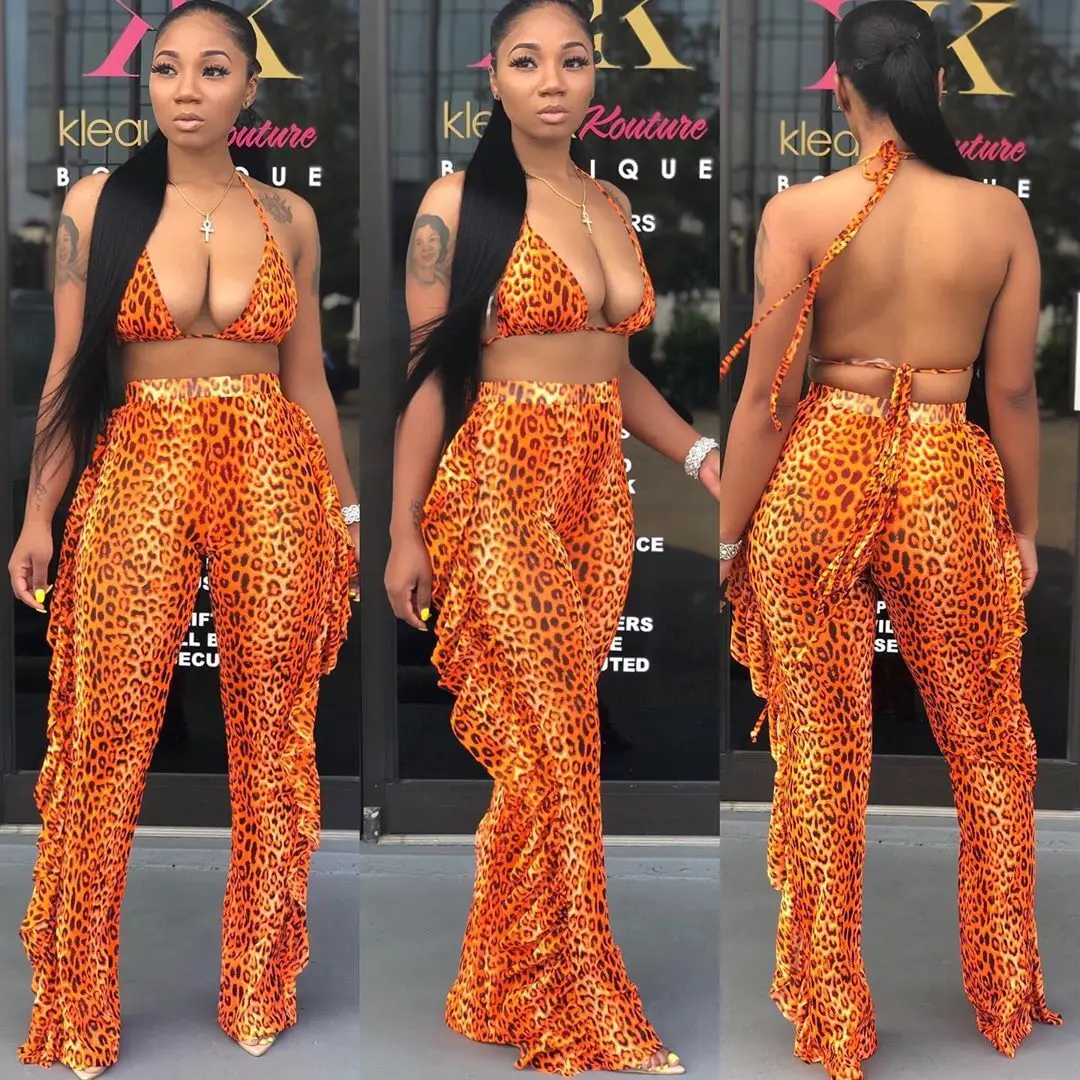 Yingchao 2020 Autumn New Design Casual Sexy Black Halter Backless Vest High Waist 2 Piece Pants Set for Women Fall Sets
Yingchao 2020 Autumn New Design Casual Sexy Black Halter Backless Vest High Waist 2 Piece Pants Set for Women Fall Sets