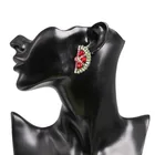 Fashion Design Stud Earrings, Crystal Women Earing Watermelon Fashion Earrings