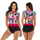 wholesale swimming suit women one piece swimwear Print Floral swimsuit