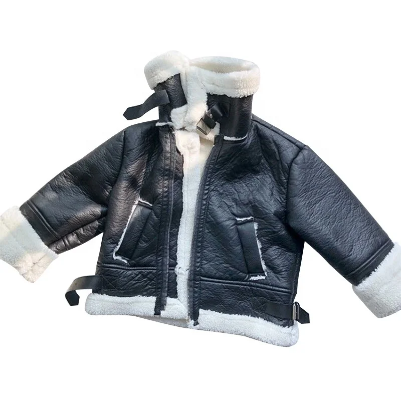 B62285A Autumn/winter 2019 new children's wear Korean version girl's thickened lamb fur coat children's leather coat, As picture
B62285A Autumn/winter 2019 new children's wear Korean version girl's thickened lamb fur coat children's leather coat, As picture